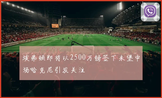 埃弗顿即将以2500万镑签下米堡中场哈克尼引发关注